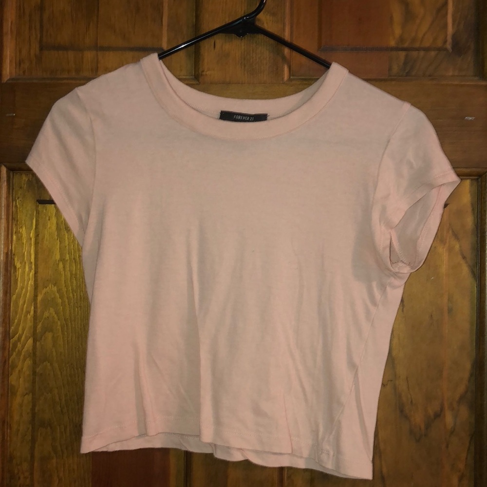 Light Pink Crop Top